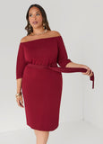 Belted Off The Shoulder Dress
