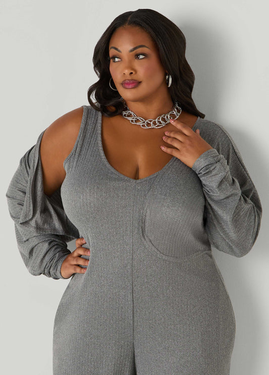 Plus Size Ribbed Bolero