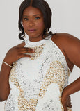 Sequined Velvet Gown