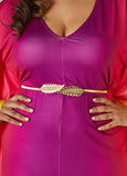 Belted Ombre Kaftan Dress