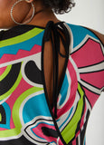 Abstract Print Joggers Jumpsuit
