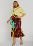 Printed Midaxi Bodycon Dress