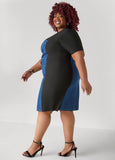 Plus Size LBD Black Dress Plus Size Jean Dress T Shirt Dress