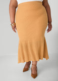 Plus Size Knit Maxi Skirt Plus Size Knit Set Matching Two Piece