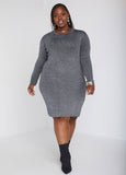 Lurex Bodycon Sweater Dress