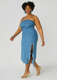 Strapless Denim Bodycon Dress