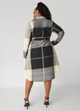 Plaid A Line Shirtdress