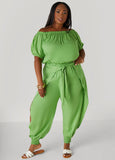Draped Off The Shoulder Jumpsuit