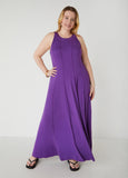 Seamed A Line Maxi Dress