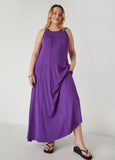 Seamed A Line Maxi Dress