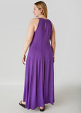 Seamed A Line Maxi Dress