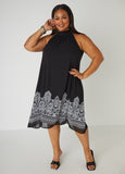 Plus Size Spring Dress Plus Size Paisley Print Summer Dress