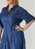 Chambray A Line Shirtdress