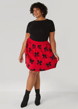 Pleated Bow Mini Skirt