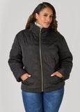 Plus Size Quilted Jacket
