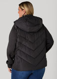 Knit Paneled Quilted Jacket