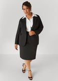 Button Front Ponte Blazer