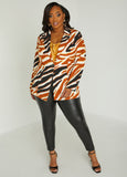 Zebra Print Blazer