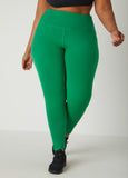 High Waist Knit Athletic Leggings