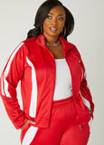 Striped Trimmed Track Jacket