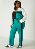 Colorblock Zip Front Track Jacket