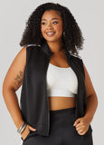 Plus Size Striped Track Vest