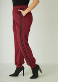 High Rise Striped Joggers
