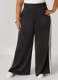 Wide Leg Stripe Track Pants