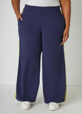 Two Tone Wide Leg Track Pants