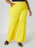Pintucked High Waist Track Pants