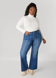 Plus Size Flared Jeans Flare Leg Bootcut Jeans High Waist Jeans
