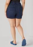 Mid Rise Denim Shorts