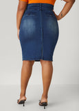 Denim Pencil Skirt