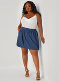 Denim Bubble Skirt