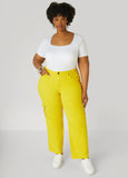 Plus Size High Rise Straight Leg Jeans Plus Size High Waist Cargo Jeans