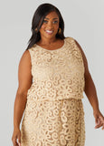 Plus Size Corded Lace Top