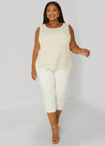 Crochet Paneled Jersey Tank