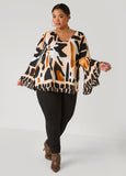Printed Bell Sleeved Blouse