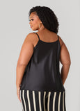 Chain Trimmed Satin Cami