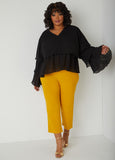 Tiered Pleated Blouse