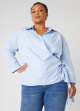 Poplin Wrap Shirt