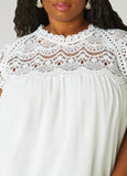 Crochet Paneled Blouse