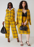 Plaid Pencil Skirt