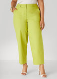 Plus Size Tapered Stretch Cotton Pants