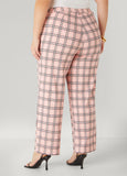 Plaid High Rise Trousers