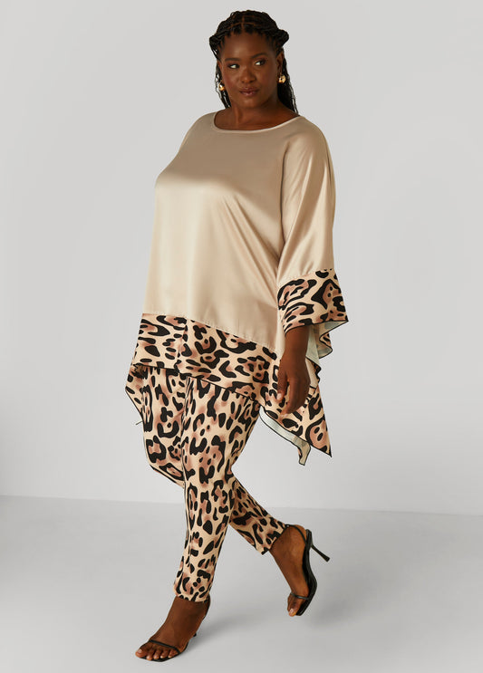 Plus Size Animal Print Leggings