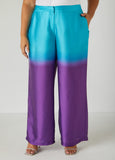 Ombre Satin Wide Leg Pants
