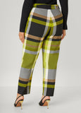 Tapered Plaid Ankle Pants