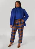 Plaid Tapered Trousers