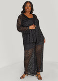 Plus Size Wide Leg Lace Pants